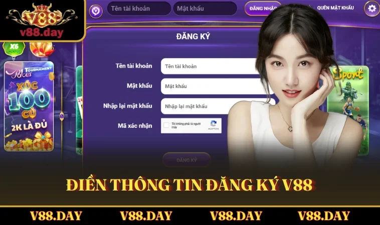 dien thong tin dang ky v88 Điền thông tin đăng ký V88